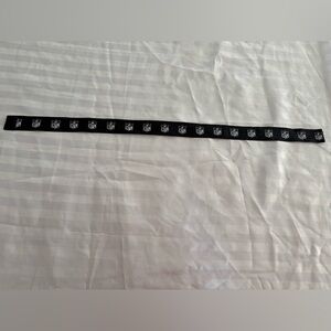 NFL Logo Black and White Ribbon With Hook and Loop Fasteners (Good Condition)